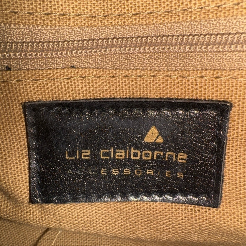 Vintage Liz Claiborne Floral Crossbody Bag with Brown Accents - Picture 6 of 6